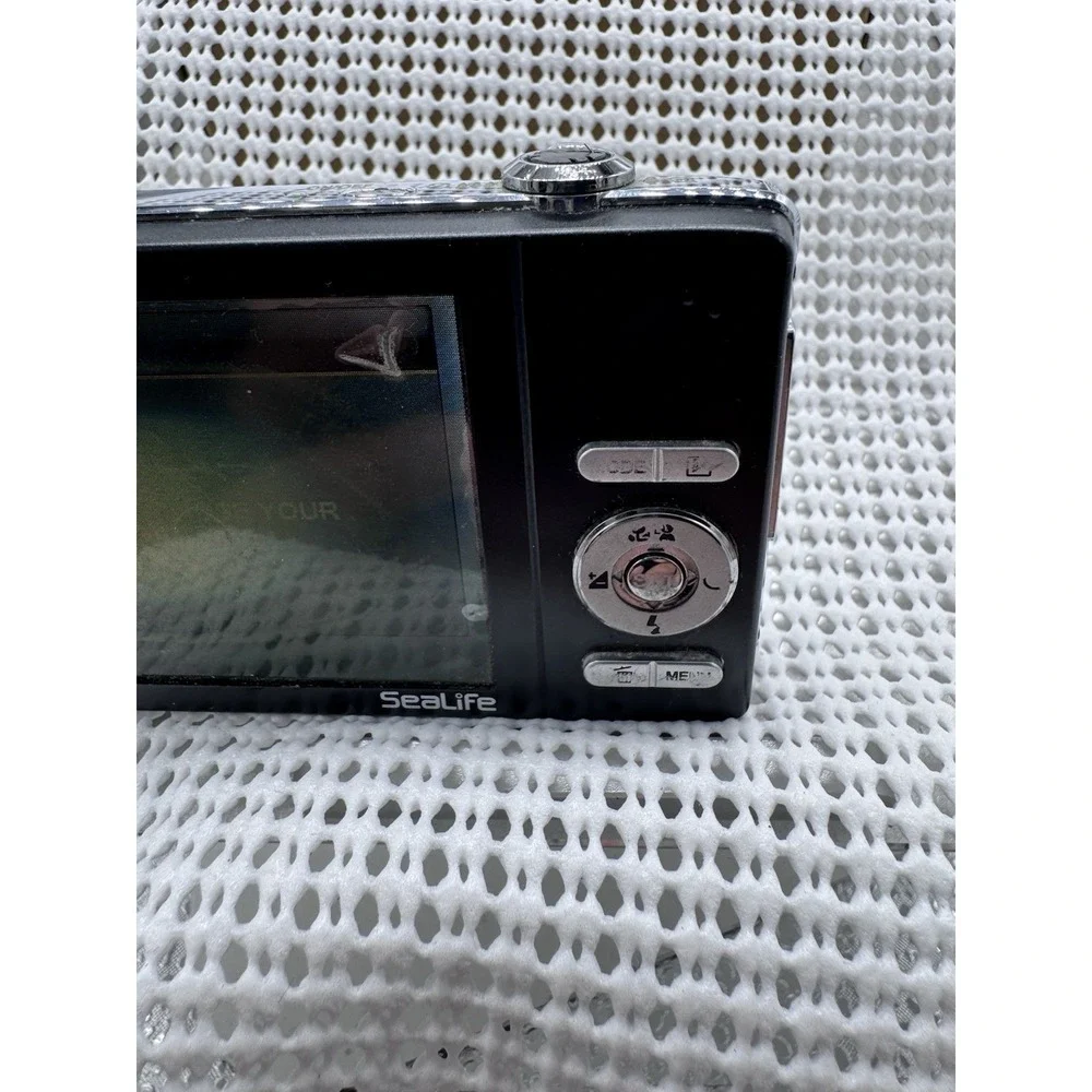 SeaLife DC1400 Digital Camera Black 14MP For Parts Or Repair Powers On